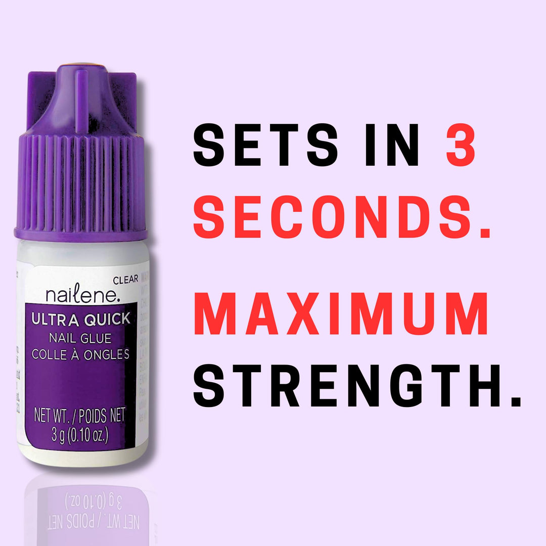 Nailene Super Strong, Fast-Drying Nail Glue – Durable, 