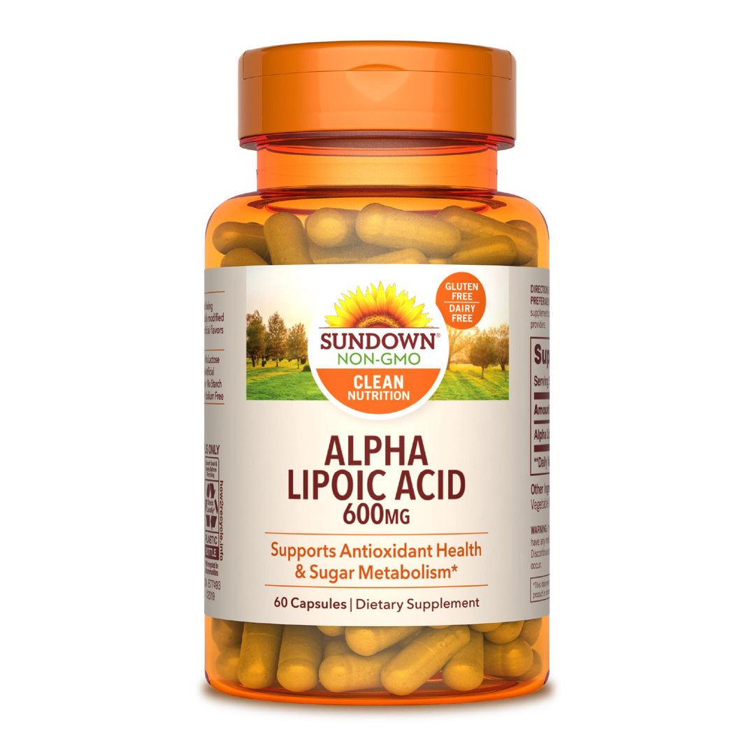 Sundown Alpha Lipoic Acid 600mg, Supports Antioxidant H