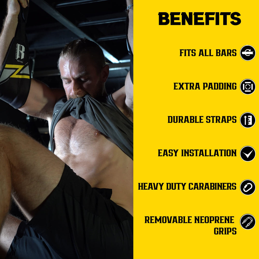 Hanging ab straps for pull up bar - ab slings - pull up straps - gym accessories for men abs - hanging bar for exercise - hanging ab strap