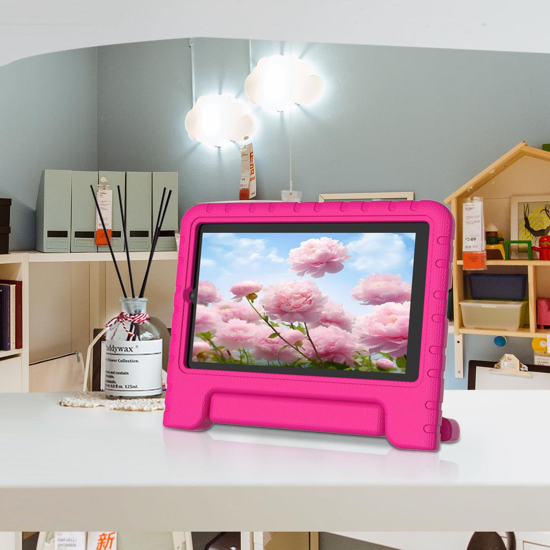 for Onn 8” Pro Kids Case 2020 (100003561), Light Weight Shock Proof Convertible Handle Stand Kids Friendly Case for Onn 8inch Pro Android Tablet (JUST Fit Onn 8 Pro 2020), Pink