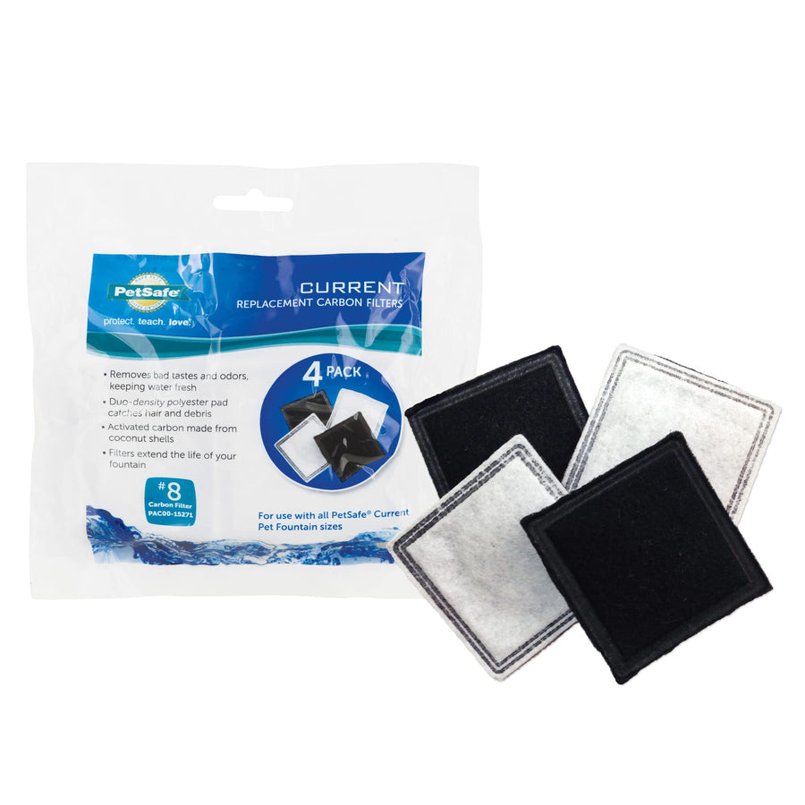 Replacement Filter for The Current Dog and Cat Water Fountain, 4 Pack - PAC00-15271
