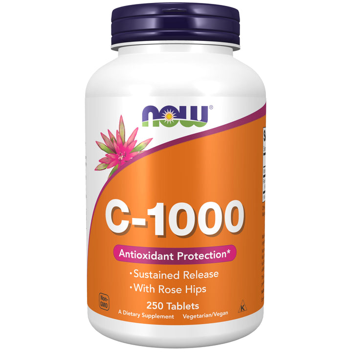 NOW Foods Supplements, Vitamin C-1,000 with Rose Hips, 
