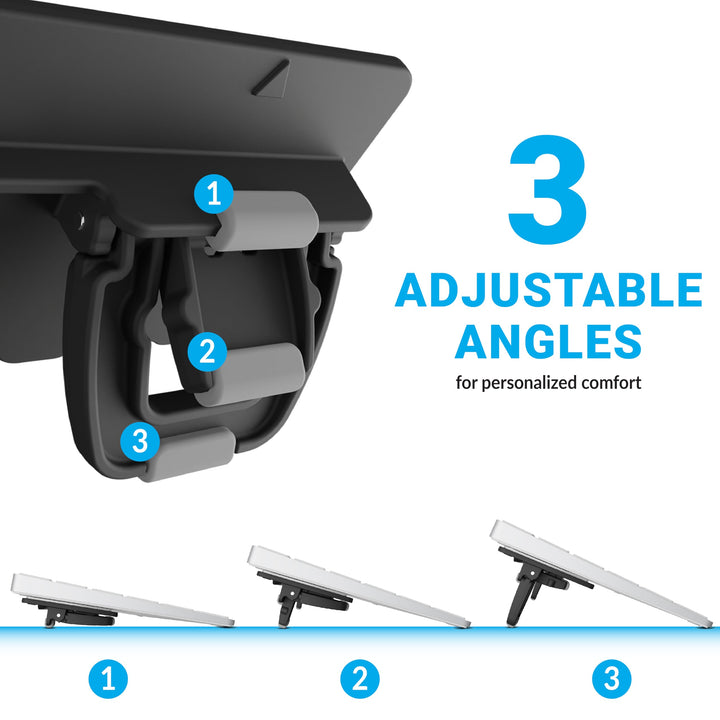 ESC Flip Computer Keyboard Stand for Desktop, Tilted Adjustable Keyboard Riser, Ergonomic Keyboard Accessories for Office, for Flat-Back Keyboard Only