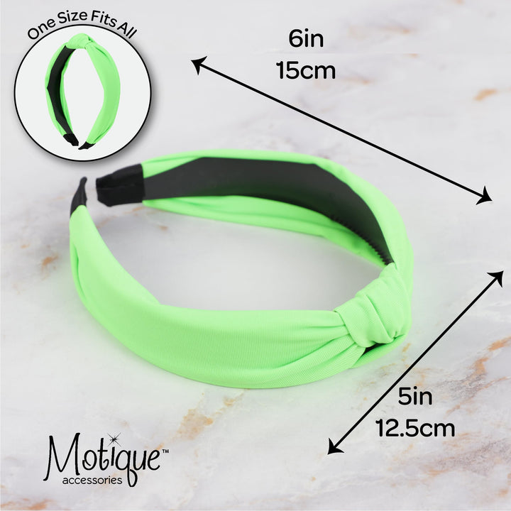 Hot Pink 1 Inch Fabric Turban Knot Headband