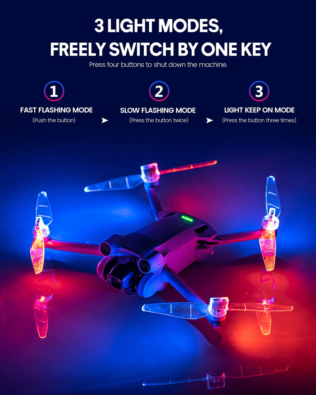 STARTRC Mini 3 Pro Propellers Low-Noise Led Lights Blad