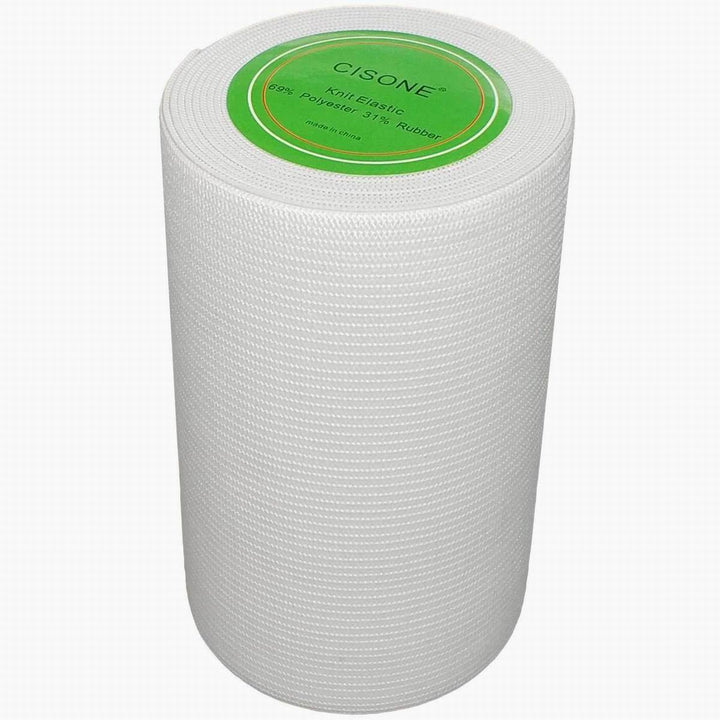 Knit Elastic 4 Inch Wide White Heavy Stretch High Elasticity Knit Elastic Band 3 Yards