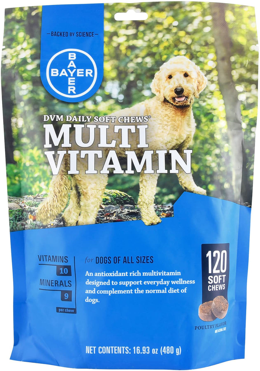 Daily Multi Vitamin Soft Chews for dogs, 120 soft chews