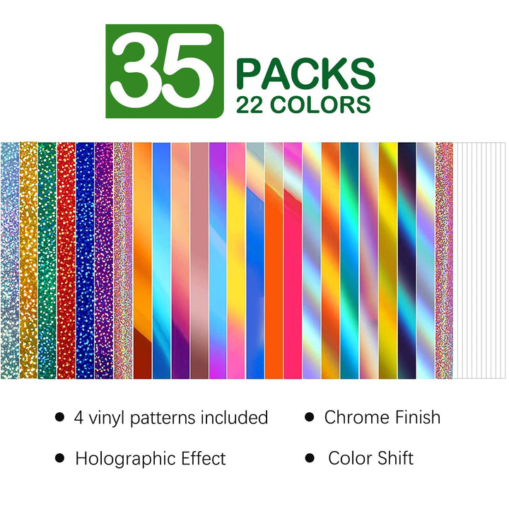 Holographic Permanent Vinyl Rose Gold12 x6ft Glossy Chrome Craft Adhesvie Vinyl for Signs Letters Compatible with All Cutting