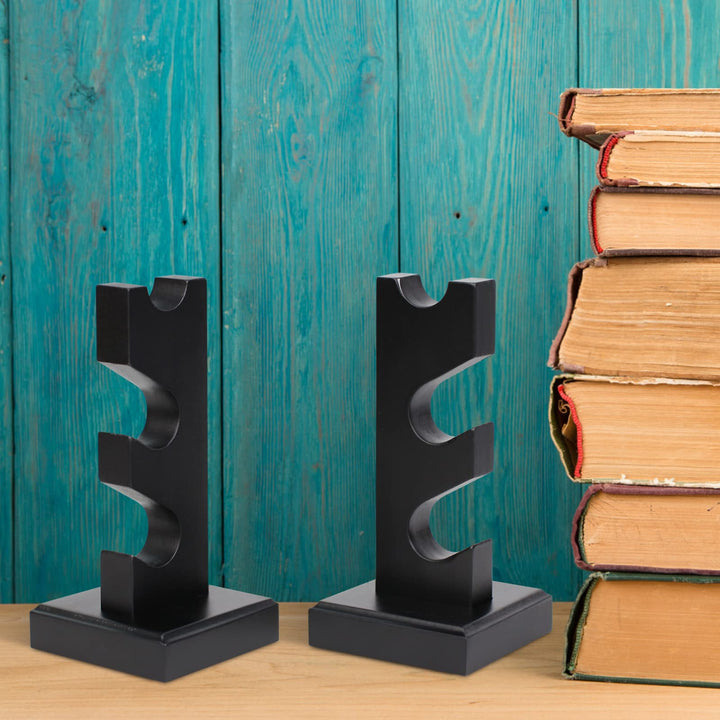 Wizard Wand Display Stand Wooden Magic Wands Holder 3 Tiered for Collection Black