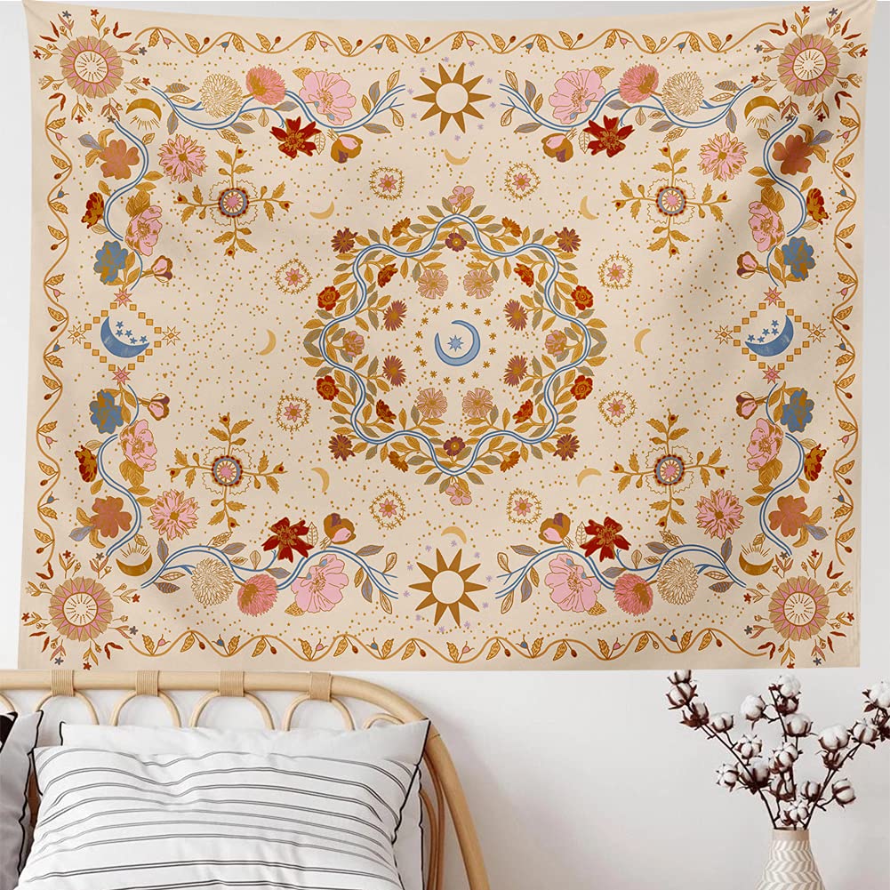 TTYQXZ Wall Tapestry Bohemian - Floral Vine Tapestry Wa
