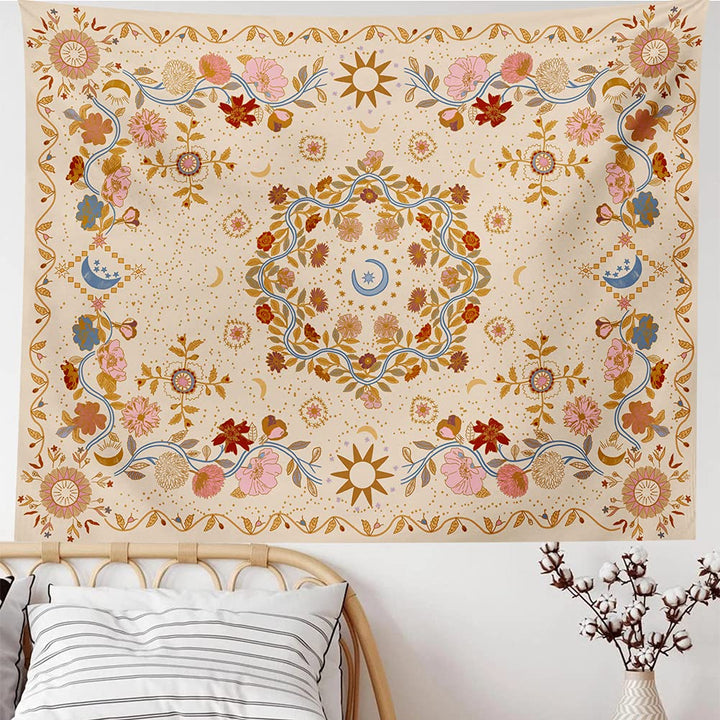 TTYQXZ Wall Tapestry Bohemian - Floral Vine Tapestry Wa