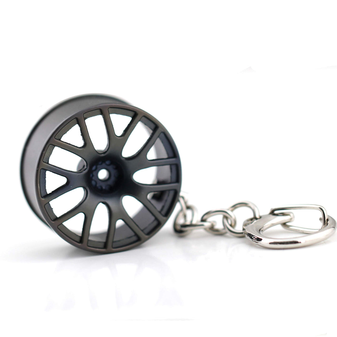 Creative Classic Tree Shrew Champion wheel Auto Part Model Wheel Rim Tyre Keychain Keyring Key Chain Ring Keyfob