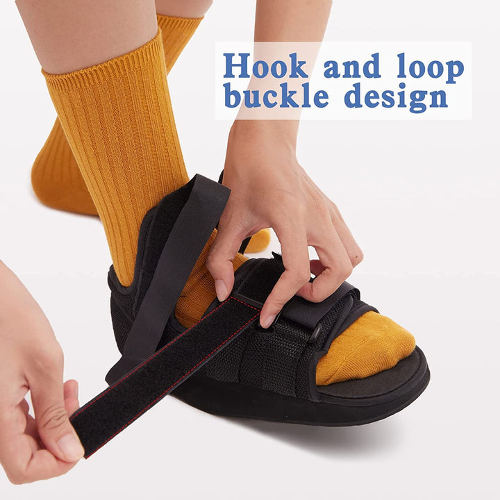 Heel Wedge Healing Shoe Post Op Shoes Lightweight Heel Relief Medical Orthopedic Foot Brace Off-loading Shoes for Heel or Ankle Pain Ulcerations Feet Wounds for Men and Women (Medium)…