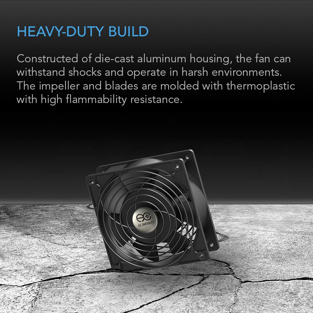 AC Infinity AXIAL 9225, Muffin Fan, 120V AC 92mm by 92m