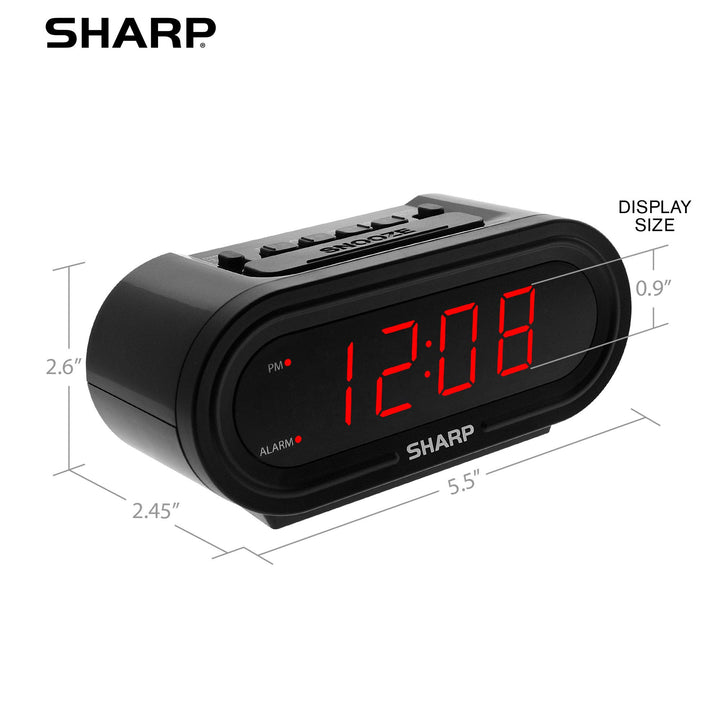 Sharp Digital Alarm with AccuSet - Automatic Smart Cloc
