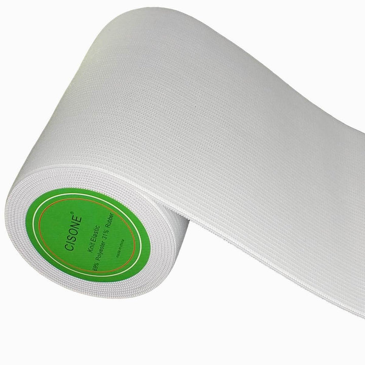 Knit Elastic 4 Inch Wide White Heavy Stretch High Elasticity Knit Elastic Band 3 Yards