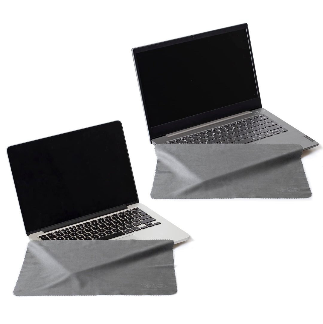WizPadCover 13 Microfiber Cleaning Cloths 13, Screen and Laptop Keyboard Cover Protection Cleaning Kit with 2-Pack Cloths13”, Grey