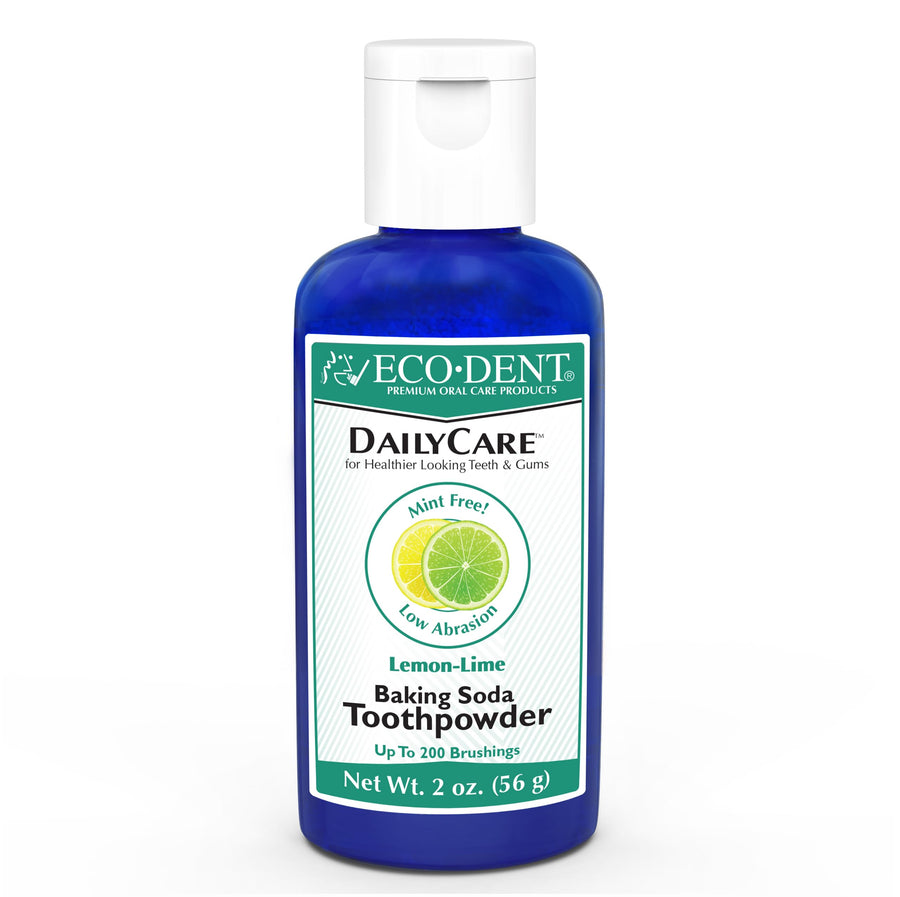 Eco-Dent Daily Care Baking Soda Toothpowder, Lemon-Lime