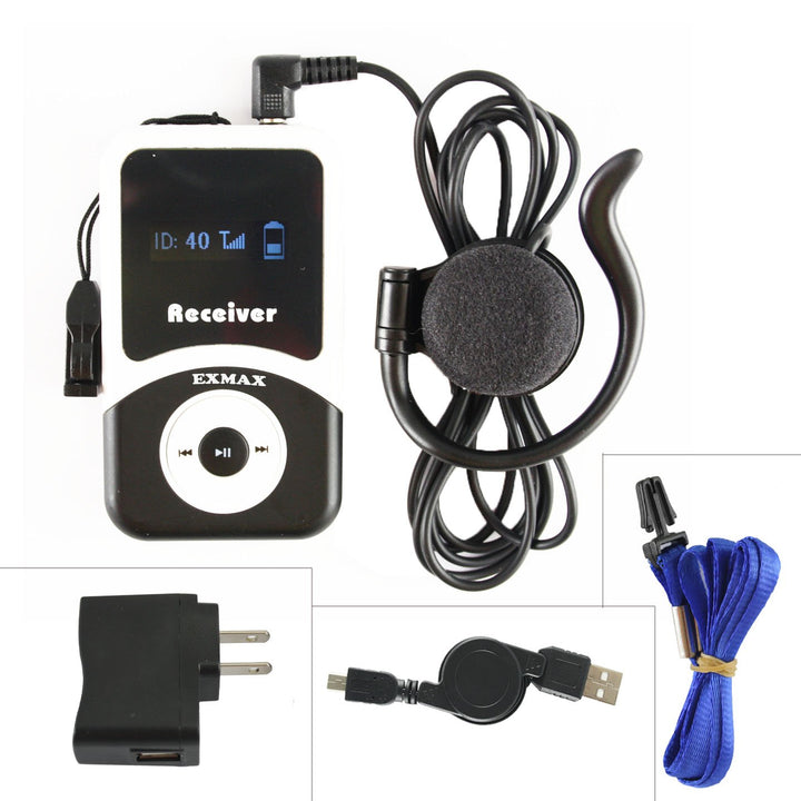 EXMAX® ATG-100R 195mHz Receiver Earphone for Wireless T