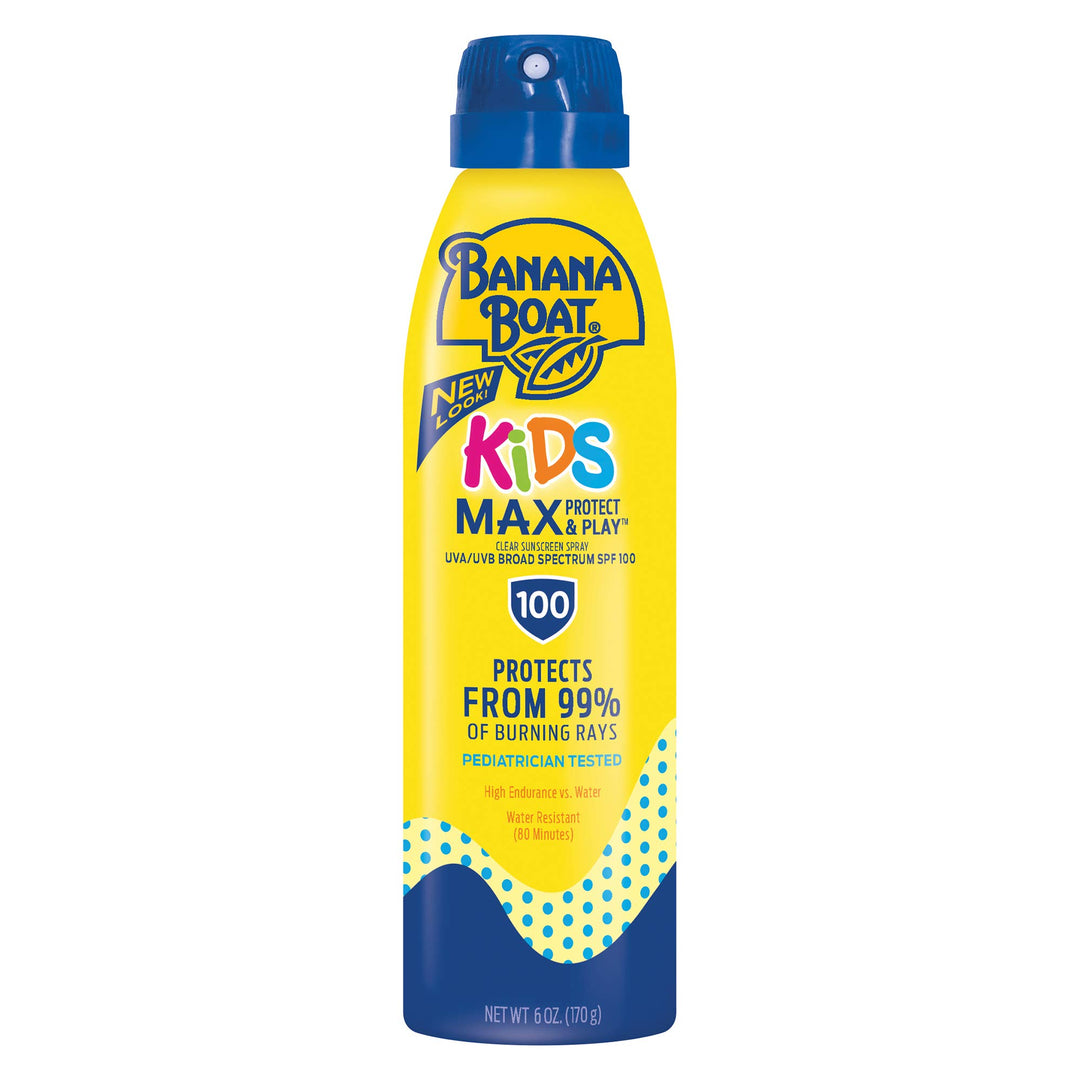 Kids MAX Protect &amp; Play Sunscreen Spray SPF 100, 6oz | Clear Spray Sunscreen, Kids Sunscreen Spray, Kids Sunblock Spray, Kids Spray Sunscreen, Kids Sunscreen SPF 100, 6oz