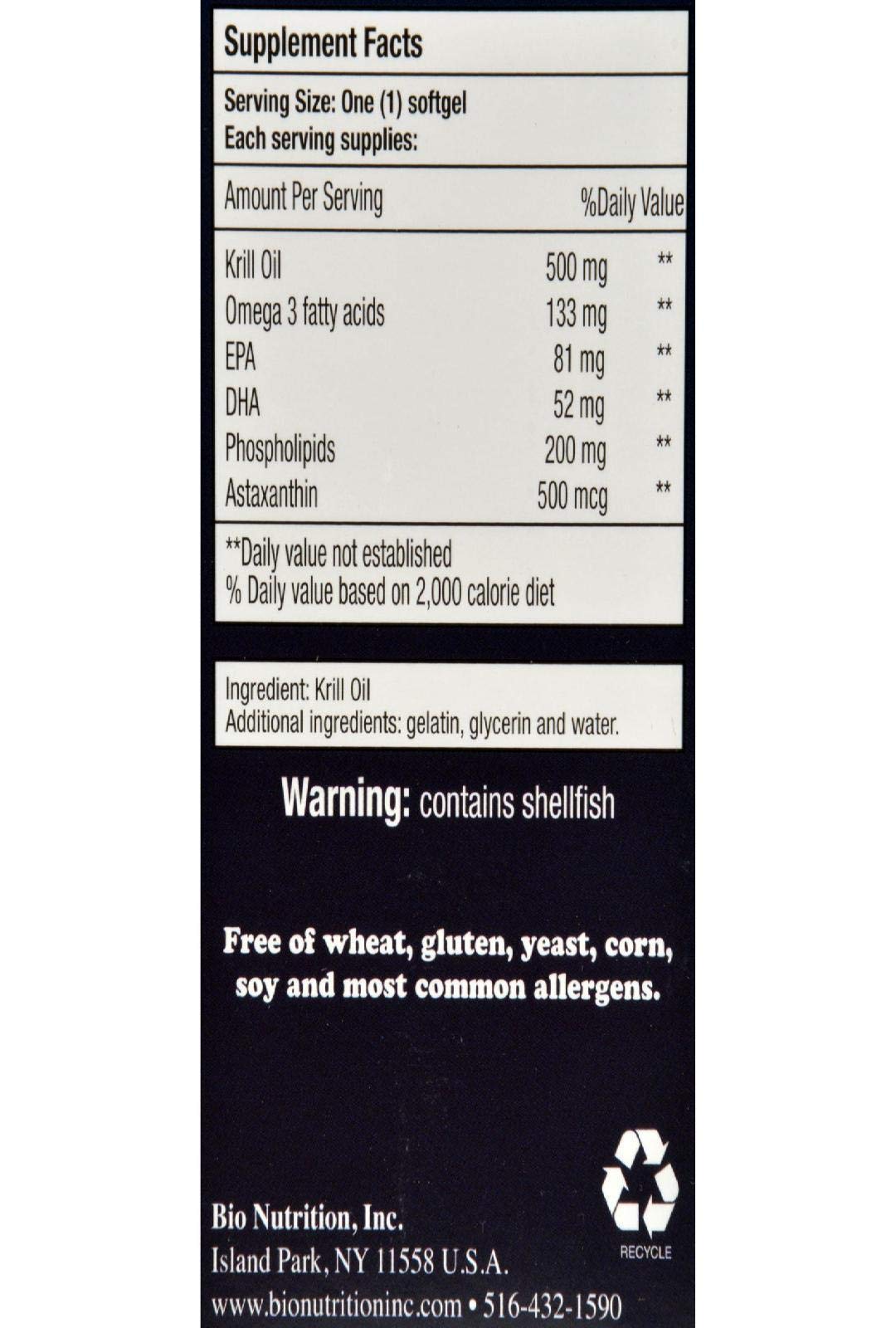 Bio Nutrition Krill Oil Complex 45 Softgels | 500mg | O