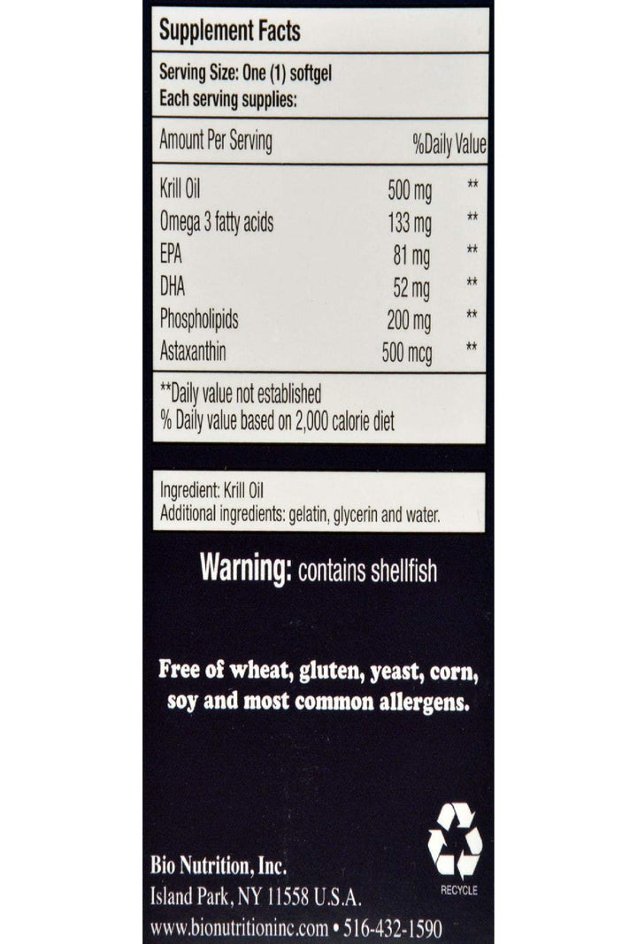 Bio Nutrition Krill Oil Complex 45 Softgels | 500mg | O