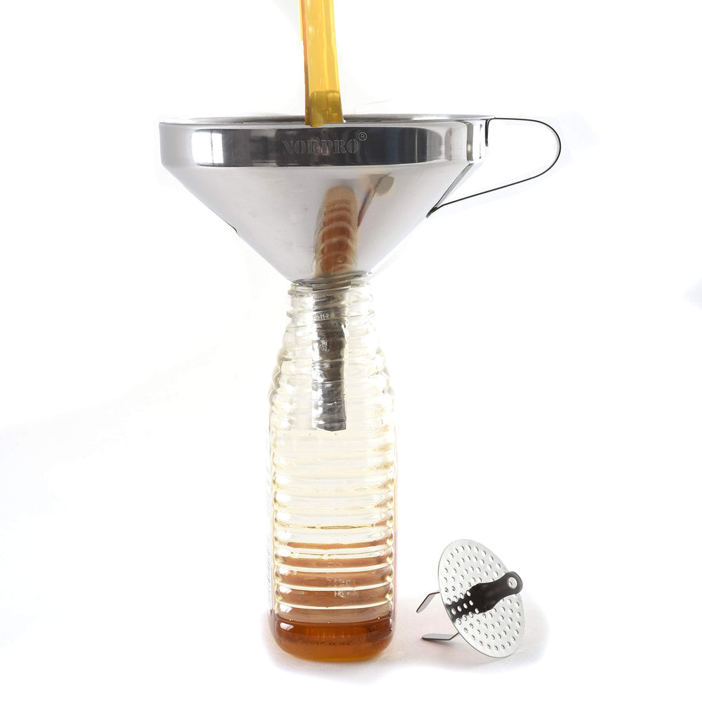 Norpro 5-Inch Stainless Steel Funnel with Detachable St