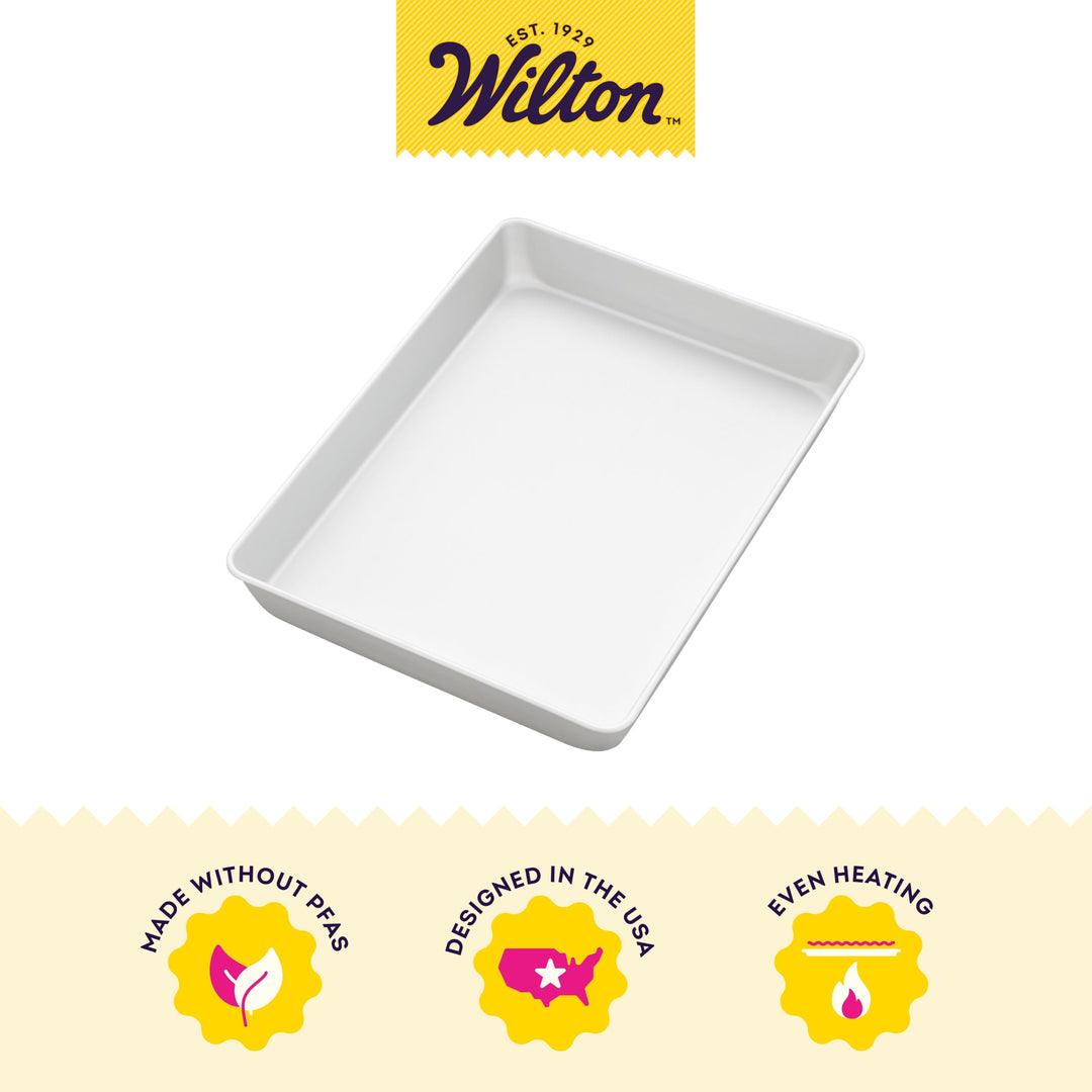 Performance Pans Medium Sheet Cake Pan, 11 x 15-Inch Cookie Sheet, Aluminum