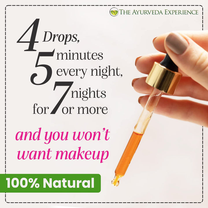 iYURA Manjish Glow Elixir - Traditional Glow-Boosting Face Moisturizer for an Instant Dewy Glow &amp; Clear-looking skin – Lightweight, 100% Natural Nighttime Face Oil, 1.69 fl oz