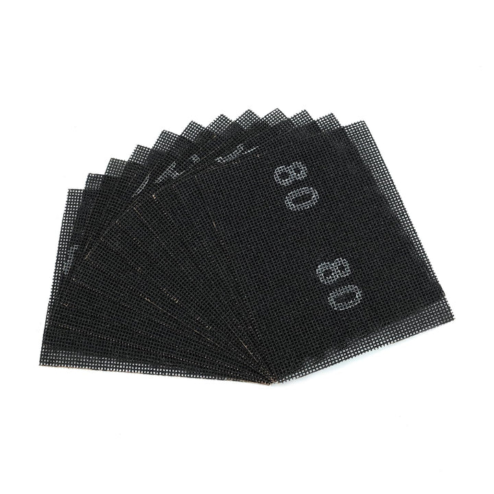 SCOTTCHEN Sanding Mesh 1/4 Sheet (12pcs) 5.5 x 4.5 for 