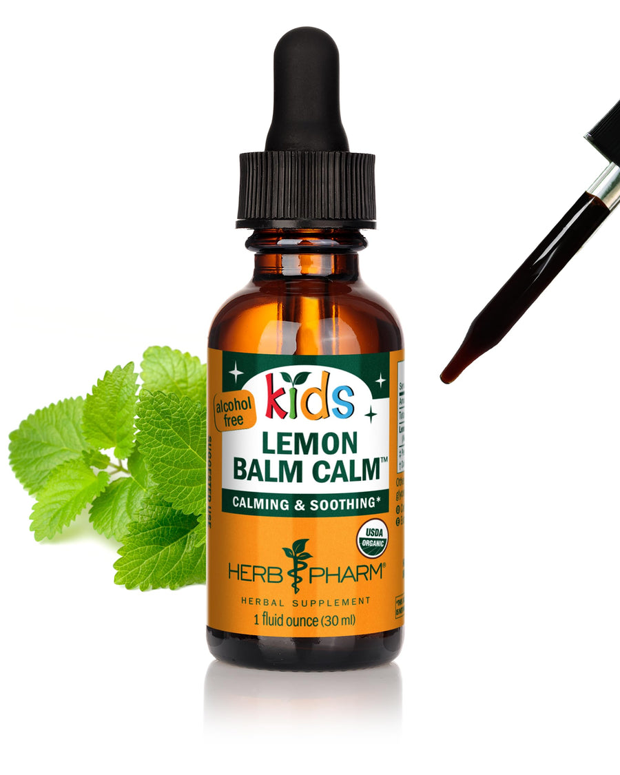 Herb Pharm Kids Certified-Organic Alcohol-Free Lemon Ba