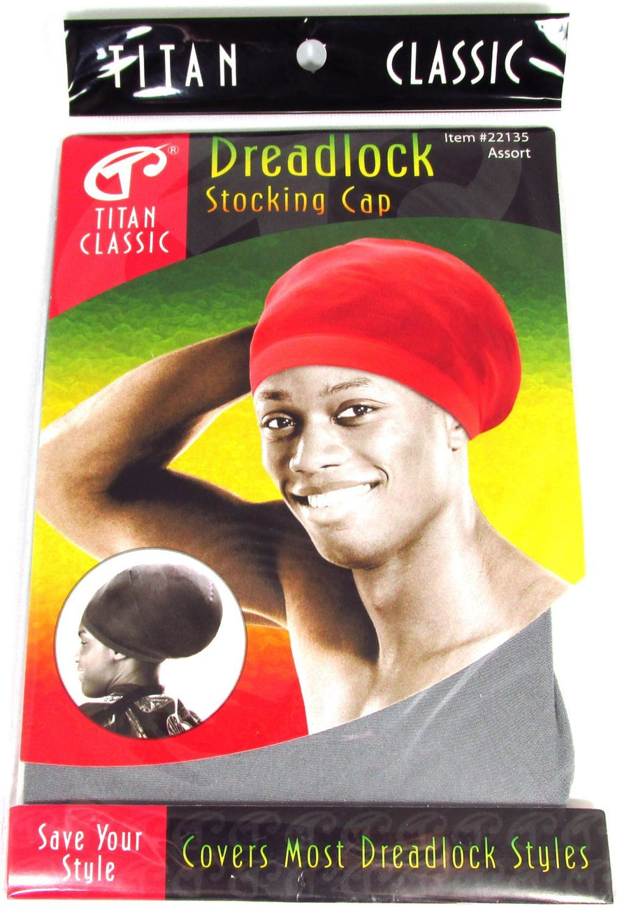 Classic Dreadlock Stocking Cap Grey, Kufi cap, rasta, afro, thick and thin. Spandex, bandana, turban, bonnet, one size fits all, men and women, boys and girls, adults and kids, jumbo, long, for all hair styles and types, skull cap, beanie,... b