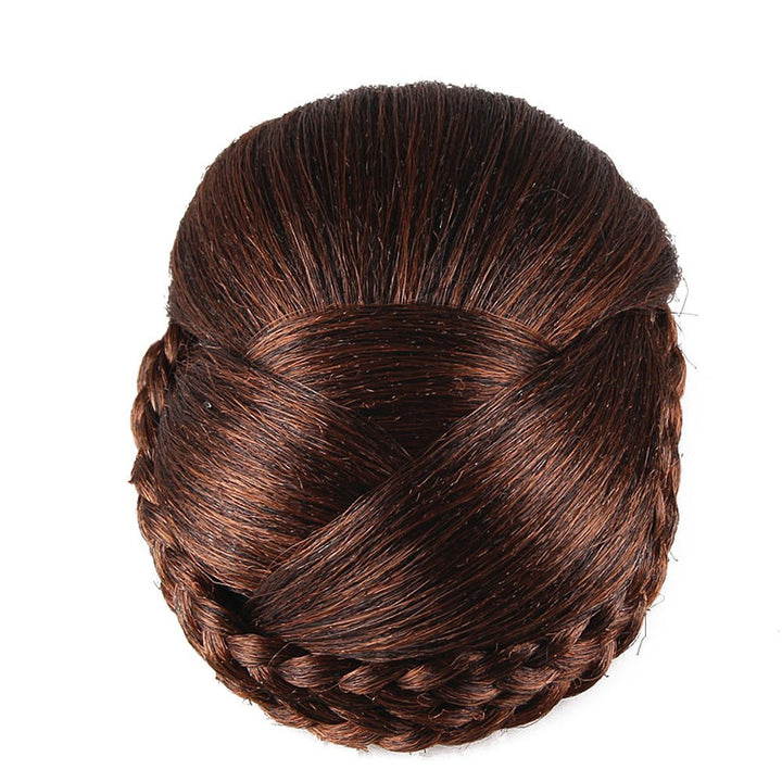 Light Borwn: Better-Home Synthetic Hair Braided Clip In Bun Hair Extensions Hair Pieces Women(Light Brown)