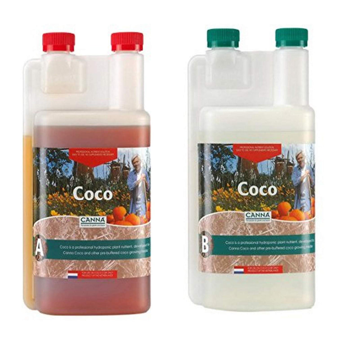 Canna CA1260+CA1270 Coco A &amp; B, 1 L, Set of 2 Plant Growth, White/Brown