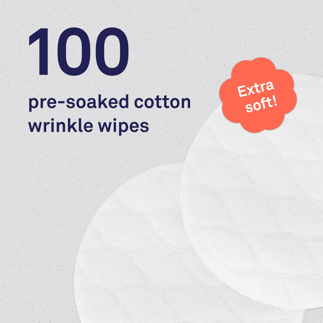 | Bulldog Wrinkle Wipes for Dogs - 100 Wipes - Cleans &amp; Soothes Wrinkles and Pug Folds with Coconut Oil Solution 100 ct.