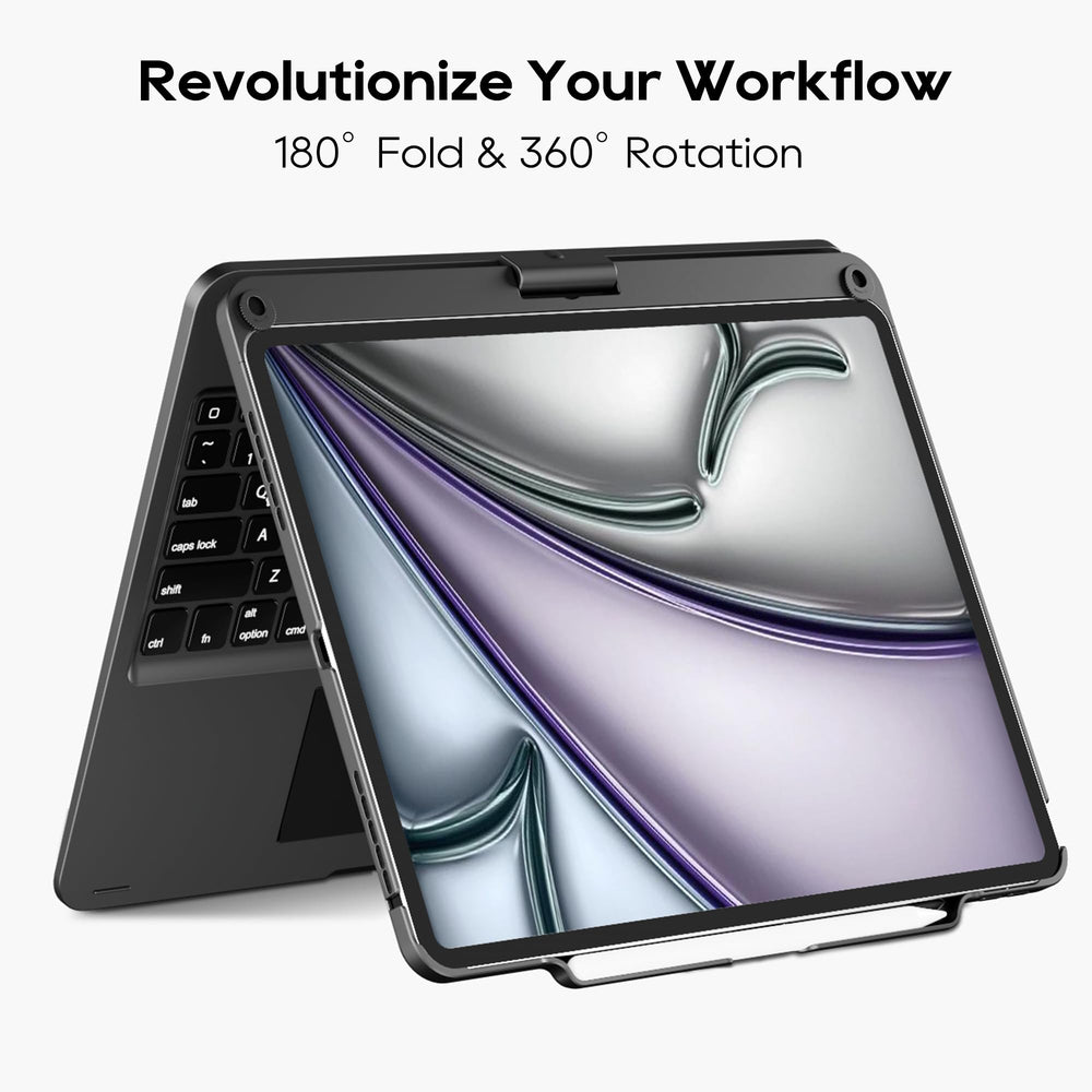 edaiser Swivel Keyboard Case for Apple iPad Pro 12.9 in
