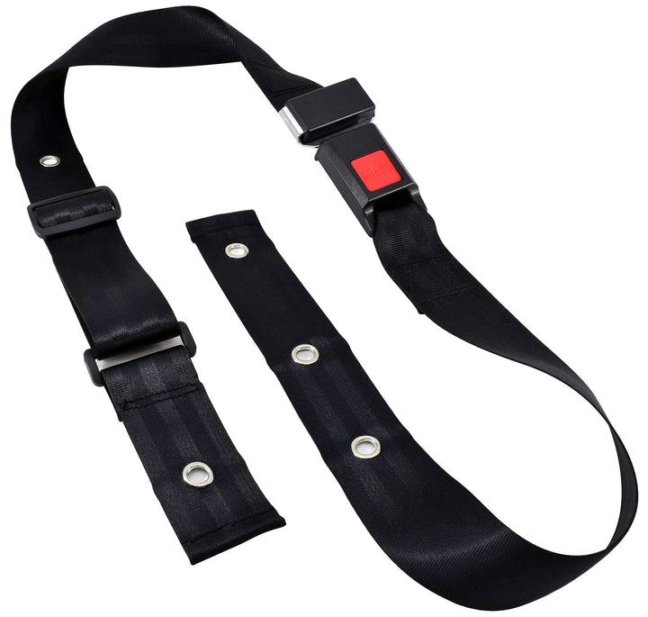 Secure Quick Release Wheelchair Seat Belt with Auto Style Buckle Closure - Adjustable 42-62 - One Year Warranty