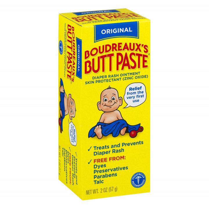 Boudreaux's Butt Paste Diaper Rash Ointment, Zinc Oxide, 2 Ounce Box