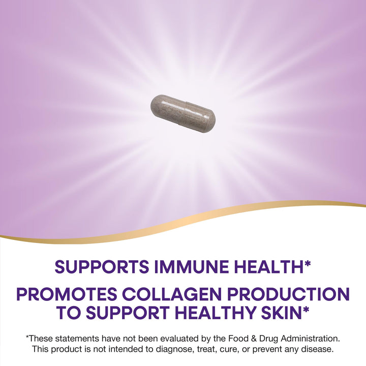 Nature&#39;s Way Vitamin C with Rose Hips; 1000 mg Vitamin C per Serving; 250 Capsules