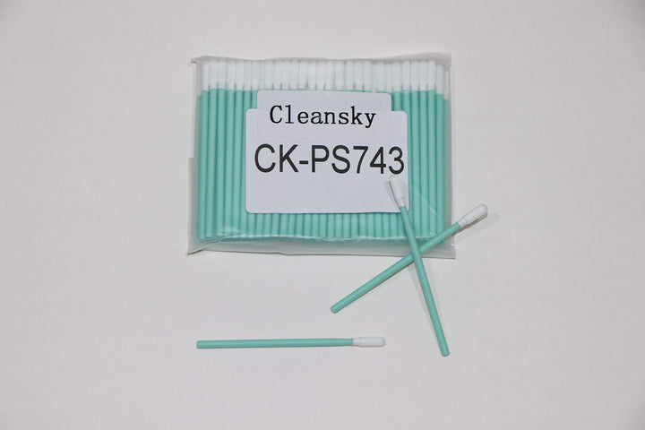 100pcs 2.677 Cleanroom Polyester Tip Cleaning Swabs for Camera Sensor, Optic Lens, Headphone Jack, Precision Instrument, Electronics CK-PS743 (100)