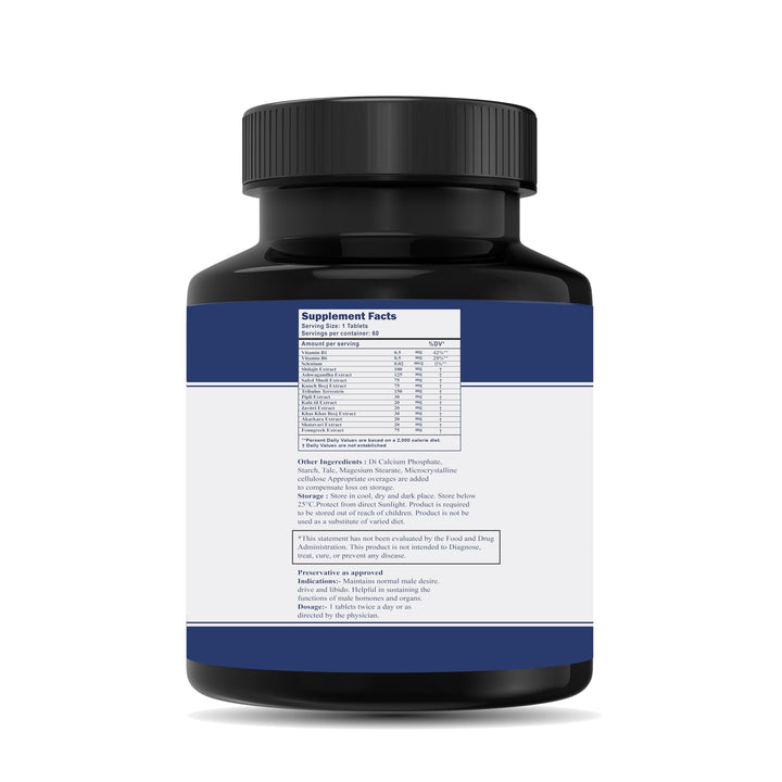 PURITEO Strenthman Tablet | 100% Vegetarian Formulation