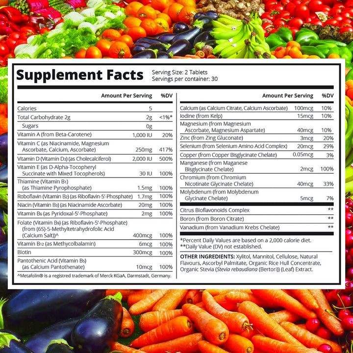 Children&#39;s Multivitamin Chewables Fruit - 60 Tablets