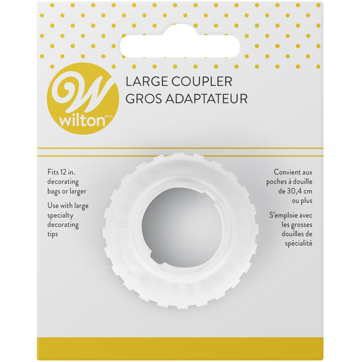 Wilton W4181006 Coupler, Large, 1-Pack, White