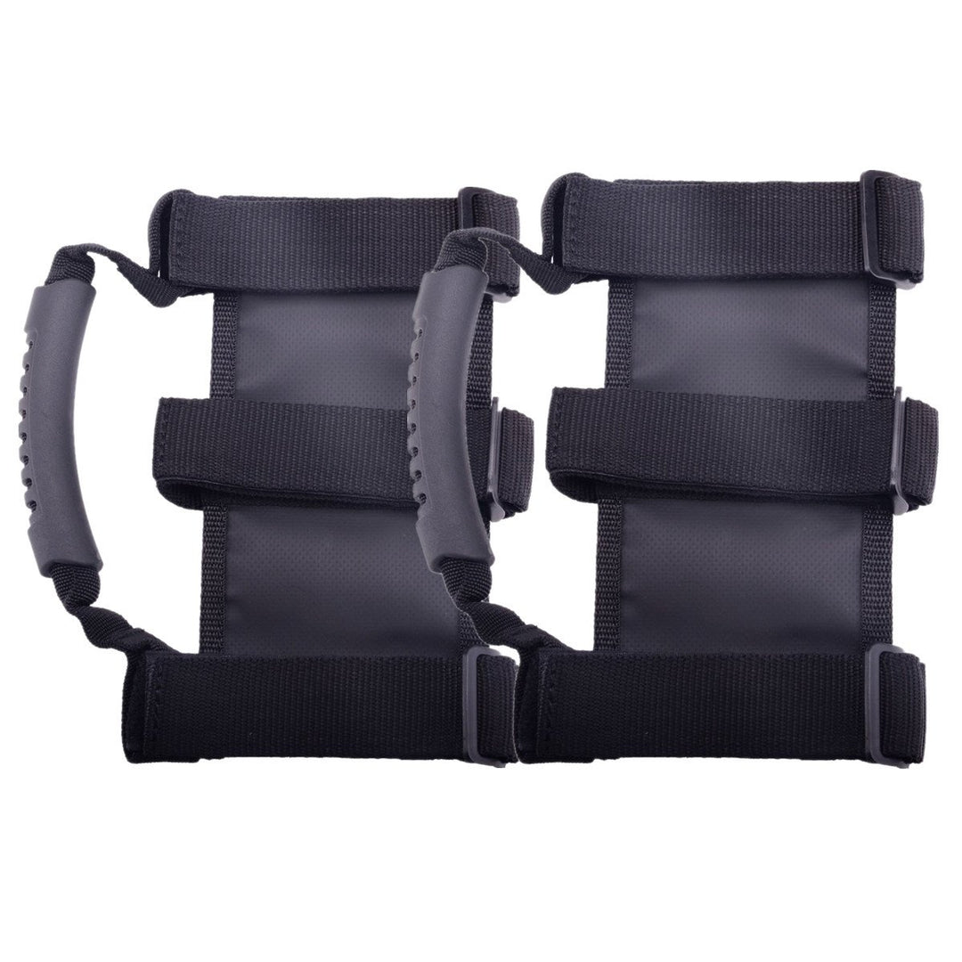KAFEEK Roll Bar Grab Handle Compatible with Jeep Wrangler TJ YJ JK(Pack of 2)
