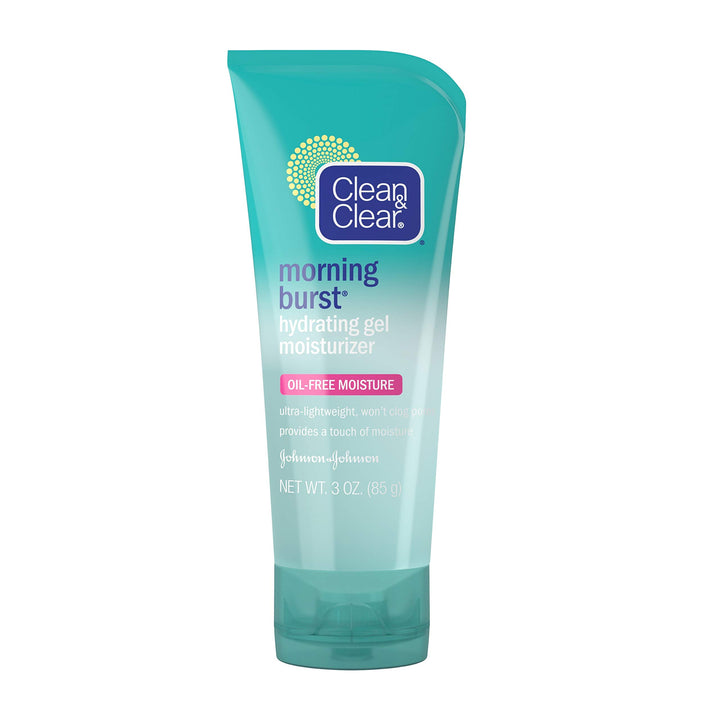 Clean &amp; Clear Morning Burst Hydrating Gel Face Moisturizer with Cucumber &amp; Green Mango Extract, Oil-Free Daily Facial Moisturizer for Acne-Prone Skin Care, Non-Greasy &amp; Non-Comedogenic, 3 oz