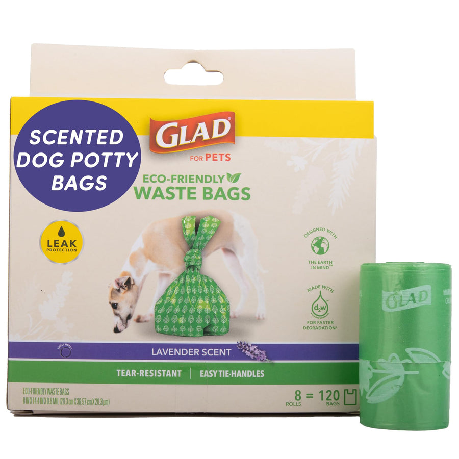 Glad for Pets Dog Waste Bags, Lavender Scent - Leak Pro