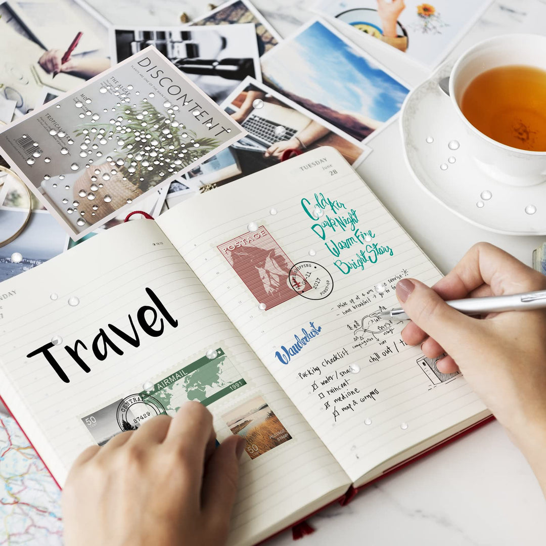 700 Pcs Clear Dewdrop Water Droplets Embellishments Scrapbooking Card Making Supplies Resin Dewdrop Beads Embellishments Clear Waterdrop for DIY Crafts Paper Decor (Clear)