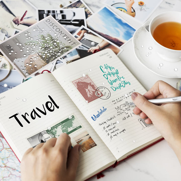 700 Pcs Clear Dewdrop Water Droplets Embellishments Scrapbooking Card Making Supplies Resin Dewdrop Beads Embellishments Clear Waterdrop for DIY Crafts Paper Decor (Clear)