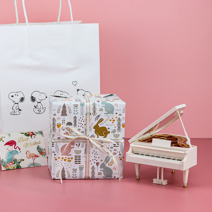 Piano Music Box, Wind Up Musical Boxes, Classical Music Box for Girls Birthday Gift or Desk Decoration Ornament