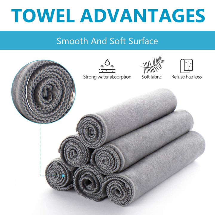 ZHIDIAN Screens Cleaning Microfiber Suede Cloth, 8Pack 